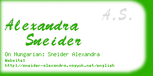 alexandra sneider business card